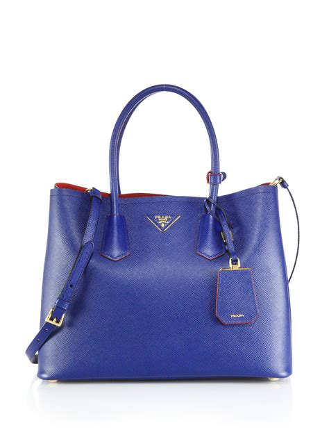 prada bluette double bag|prada blue bag fur.